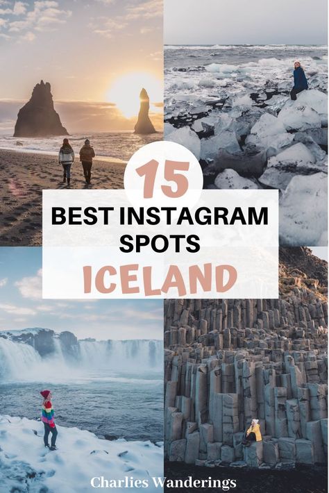 The most instagrammable places in Iceland #Iceland #instaworthyspots Iceland Outfit, Waterfalls Iceland, Iceland Snow, Iceland Aesthetic, Nature Iceland, Places In Iceland, Winter Iceland, Iceland Nature, Iceland Winter