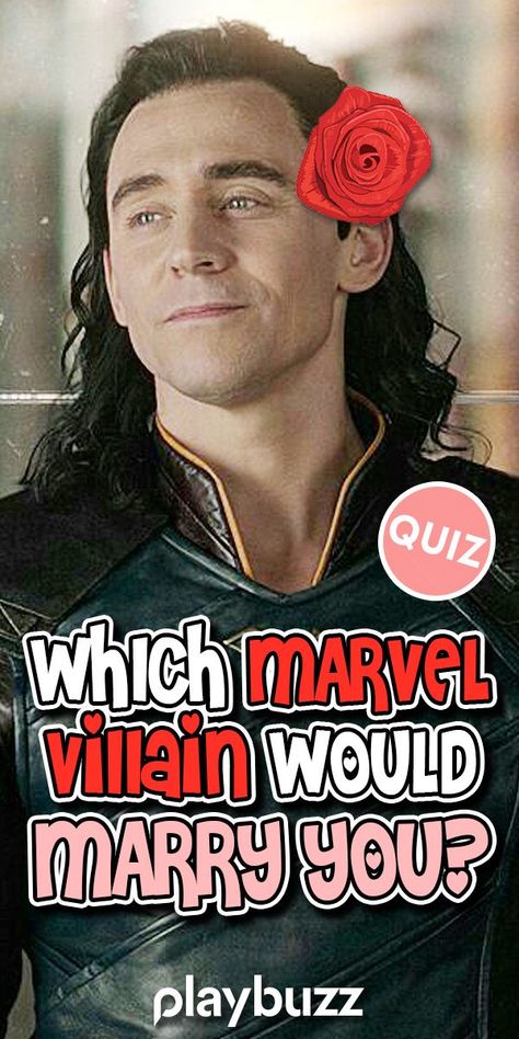 Wondering which Marvel villain you will marry? Is it Erik Killmonger? What about Loki? Take this quiz and we'll tell you! *** #PlaybuzzQuiz Marvel Movies Comics Superheroes Personality Quiz Love Relationship Playbuzz Quiz Which Marvel Character Is Your Soulmate, Loki Coloring Pages, Loki Spicy Fanart, Loki Laufeyson Pictures, Which Avenger Are You Quiz, Loki Quizzes, Lokius Fanart Comic, What Marvel Character Are You Quiz, Which Marvel Character Are You