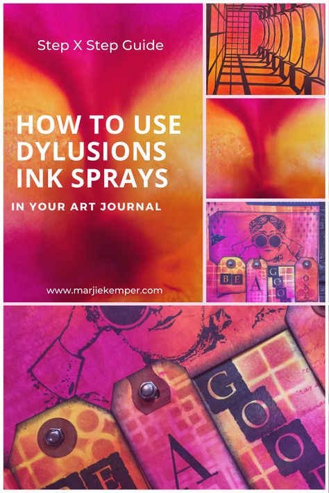 Artistic Journaling, Dyan Reaveley Dylusions, Dylusions Ink Sprays, Journal Techniques, Dyan Reaveley, Art Tutor, Art Journal Tutorial, Mixed Media Tutorials