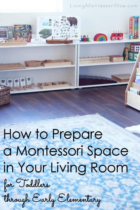 Tips for preparing in your living room that can be adapted for toddlers through early elementary; includes ideas for keeping toddlers safe from choking - Living Montessori Now #Montessori #Montessoriathome #toddlers #toddlersafety #Montessorihomesetup Montessori In Living Room, Montessori Tv Stand, Montessori, Amigurumi Patterns, Montessori Playroom Living Room, Montessori Family Room, Montessori Living Room Play Area, Montessori For Small Spaces, Living Room Montessori Corner