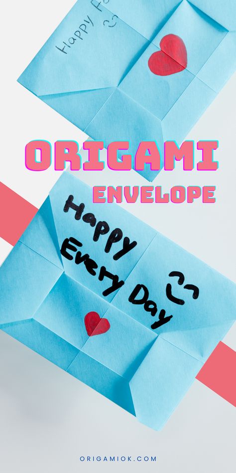 If you want to send your message to loved ones, hidden it in an origami envelope can be an amazing idea. Post It Note Origami, Note Origami, Envelope Folding, Easy Origami Animals, Origami Plane, Origami Dress, Origami Envelope, Cute Origami, Post It Note