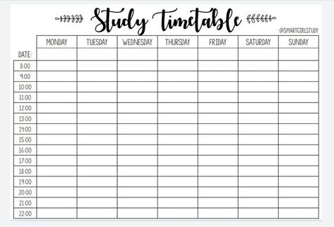 Tableau organisation heures em 2022 | Ideias para cadernos, Dicas escolares, Estude matemática School Scedual Template, Scedual Template School, Scedual Template, Time Table For Studying Template, Studying Timetable, Time Table Planner, Study Planner Timetable, Printable Timetable, Study Timetable Template