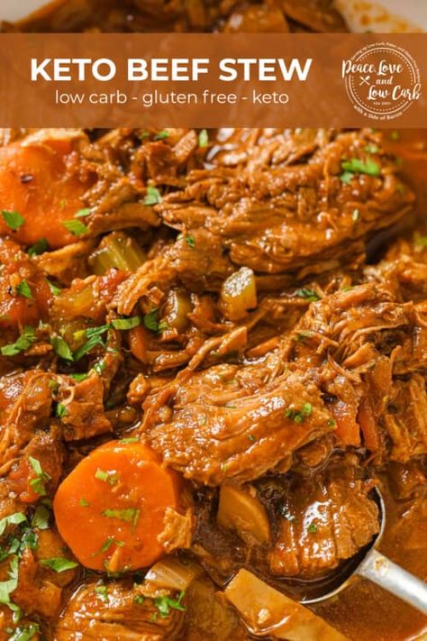 Low Carb Stew Recipes Crock Pot, Keto Beef Stew Meat Recipes, Keto Crockpot Recipes Beef, Low Carb Beef Dinner, Keto Beef Soup, Low Carb Stew, Keto Stew, The Best Beef Stew, Low Carb Beef Stew