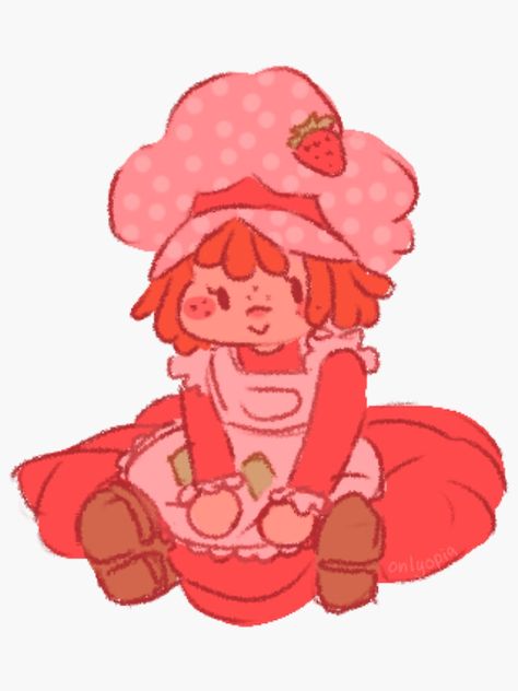 Strawberry Shortcake Cartoon, Strawberry Shortcake Characters, Cute Art Styles, Sketchbook Art Inspiration, Art Block, Funky Art, Doodle Drawings, الرسومات اللطيفة, Art Plastique