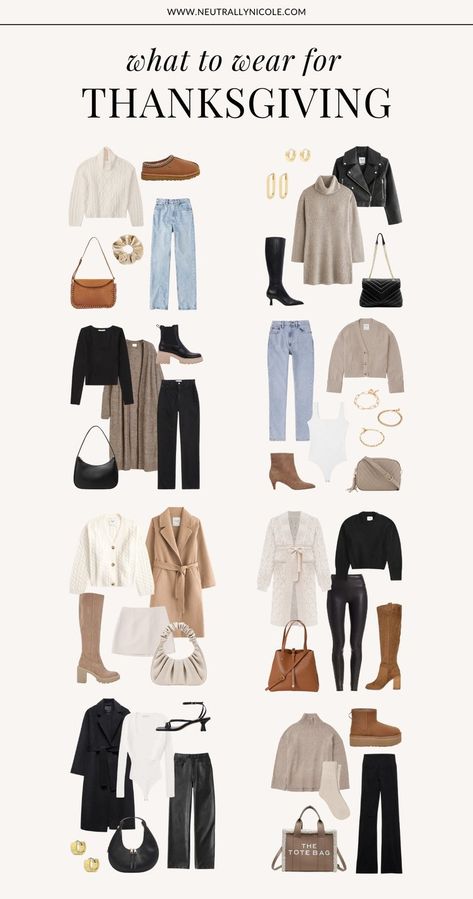 Fall Transition Outfits — Neutrally Nicole Fall Outfits With Cream Boots, Thanksgiving Packing Outfits, Thanksgiving Travel Outfit, Thanksgiving Outfit Women 2024, Thanksgiving Outfits Ideas, Thanksgiving Outfit Casual Comfy, Thanksgiving Day Outfits Women Casual, Thanksgiving Outfits Women 2024, Thanksgiving Casual Outfit Women