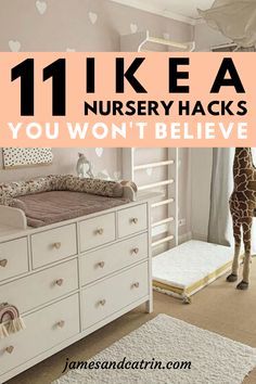 Baby Nursery Girl Ideas, Best Nursery Ideas, Nursery Room Idea, Baby Ikea Room, Nursery Ikea Ideas, Nursery Closet Organization Sliding Door, Functional Nursery Ideas, Ikea Pax Nursery, Nursery Ideas On A Budget