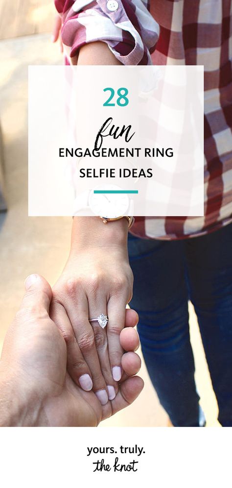 Post an engagement ring selfie to show off your new bling with this stunning snapshot inspo. How To Pose With Engagement Ring, Poses To Show Off Ring, Photos To Show Off Engagement Ring, Pictures To Show Off Engagement Ring, Pictures Of Engagement Rings On Hands, Showing Off Engagement Ring Photo Ideas, Engagement Photos With Phone, Showing Off Engagement Ring Selfie, Ring Pictures Engagement