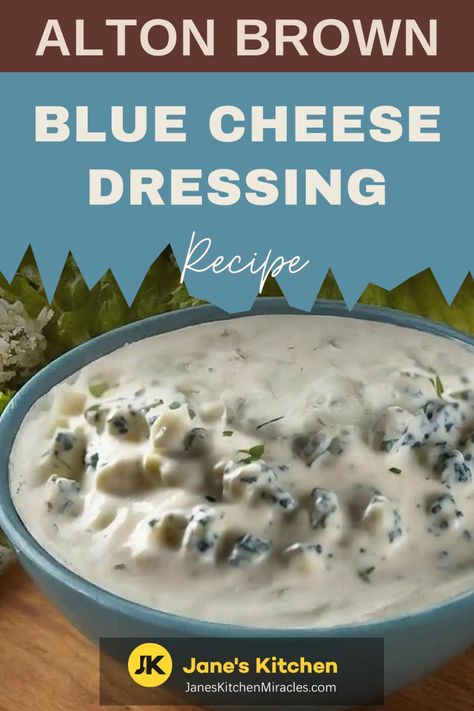 Blue cheese dressing with a spoon in a bowl Restaurant Style Blue Cheese Dressing, Buttermilk Blue Cheese Dressing, Blue Cheese Dressing Recipe, Blue Cheese Crumbles, Bleu Cheese Dressing, Blue Cheese Recipes, Dips Recipes, Hail Caesar, Healthy Sauces