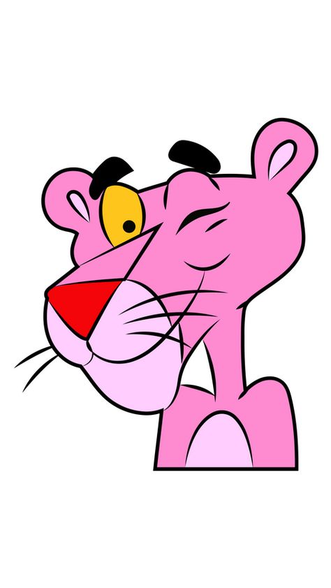 The wonderful and popular character from the comedy-mystery films The Pink Panther is winking at you, wishing you a good and productive day! So add it to your own collection, The Pink Panther Winks... Pink Panther Characters, Pink Panther Drawing, Cartoon Stencil, Panthere Rose, Pink Panther Cartoon, Old Cartoon Characters, The Pink Panther, Frida Art, Drawing Cartoon Characters