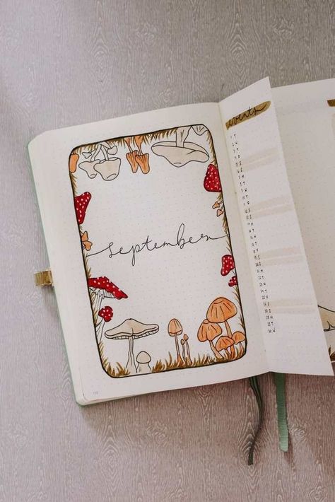 15 September Bullet Journal Theme Ideas September Bullet Journal Theme, September Spread, March Bujo, Bullet Journal Theme Ideas, Journal Theme Ideas, September Bullet Journal, Bullet Journal September, Bullet Journal Setup, Bullet Journal Ideas Templates