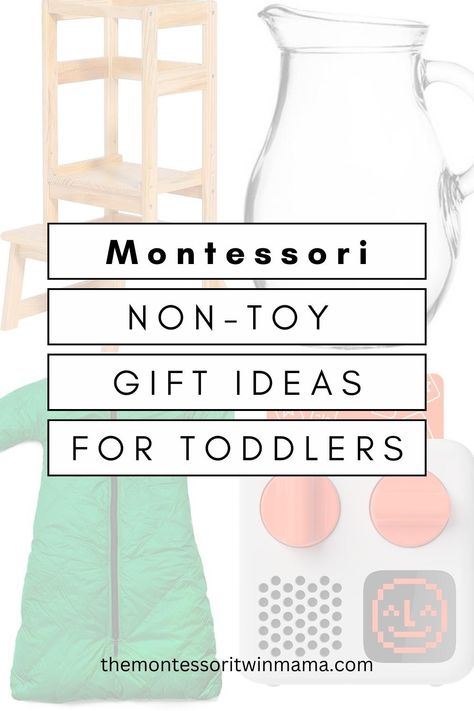 Get 25 great non-toy gift ideas that would be perfect for any one-year-old or toddler. These 25 non-toy Montessori gift ideas are practical, purposeful, and will make your child feel special. Many of these gifts are aimed to support child independence and autonomy in the home. These gifts are so practical in nature that you will find your child using them all of the time throughout their daily life. Be the one to give a meaningful, practical non-toy Montessori based gift! Educational Toys For One Year Old, 1 Year Christmas Gifts, Montessori Gifts For One Year Old, Montessori First Birthday Gifts, Christmas Present From Toddler, Toddler Experience Gifts, Montessori Gifts For Three Year Old, How To Make Montessori Toys, Christmas For One Year Old