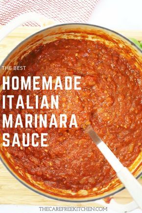 The Best Marinara Sauce, Italian Marinara Sauce, Marinara Sauce From Scratch, Best Marinara Sauce, Homemade Marinara Sauce, Sauce Spaghetti, Italian Tomato Sauce, Marinara Sauce Recipe, Pasta Sauce Homemade