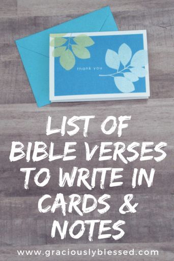 What To Write When Gifting A Bible, Bible Verse Cards Diy, Words Of Encouragement For A Friend, Notes For Gifts, List Of Bible Verses, Scripture Quotes Encouraging, Encouragement Box, Card Ideas Birthday, Church Journal