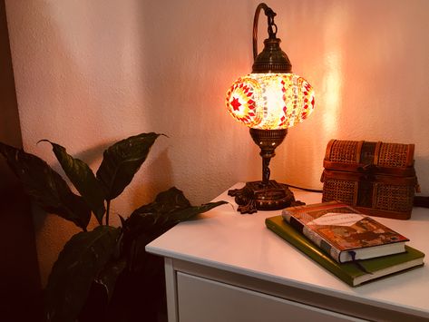 Turkish Lamps Living Room, Turkish Lamps Decor, Turkish Lamps Bedroom, Turkish Lamp Bedroom, Vintage Table Lamp Bohemian, Turkish Table Lamp, Turkish Lamps Aesthetic, Pretty Lamps, Turkish Mosaic Lamp Bedroom