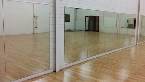 Acrylic mirrors for building your home dance studio: a glass alternative — Dance, Work, Balance Home Ballet Studio, House Of Mirrors, Home Dance Studio, Dance Mirrors, Tall Wall Mirrors, Wall Mirrors Entryway, Big Wall Mirrors, Wall Mirror Diy, Work Balance