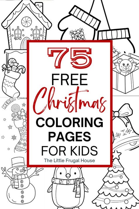 75 Free Printable Christmas Coloring Pages for Kids Free Christmas Coloring Sheets, Christmas Coloring Printables, Free Printable Christmas Coloring Pages, Merry Christmas Coloring Pages, Christmas Colouring Pages, Christmas Coloring Pages For Kids, Christmas Activities For Toddlers, Free Christmas Coloring Pages, Christmas Coloring Sheets