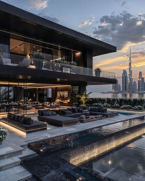 Penthouse Modern Interior Design, Elegant Modern House Exterior, Expensive Modern House, Luxury Architecture House, Modern Mansion Luxury Interiors, Luxury Architecture Design, Modern Luxury Houses Mansions, Best Modern House Design Interior, Dubai Penthouse Luxury