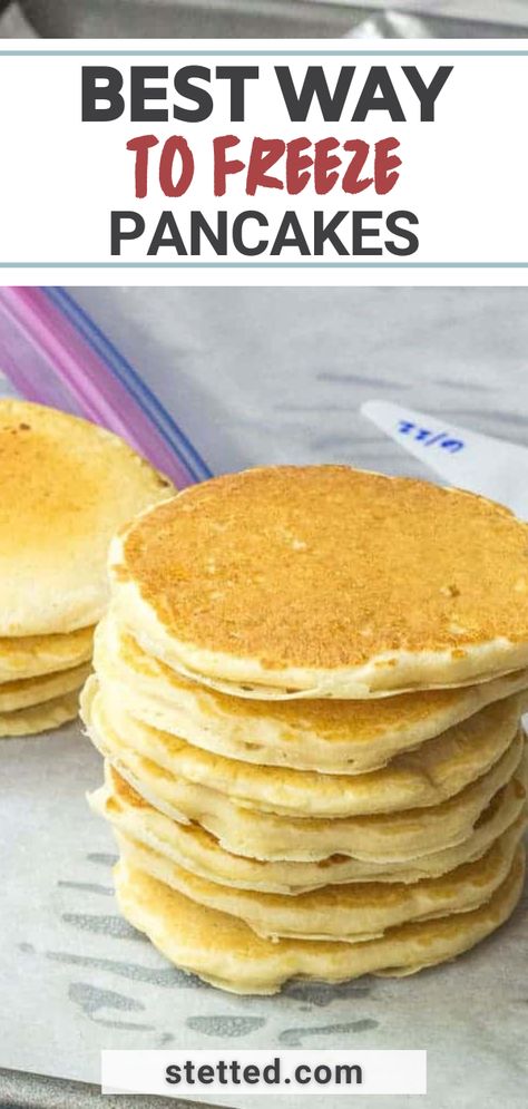 Leftover Pancakes, Freeze Pancakes, Sourdough Pancakes, Pancake Bites, Pancakes From Scratch, Healthy Freezer Meals, Easy Freezer Meals, Oatmeal Pancakes, Gluten Free Pancakes