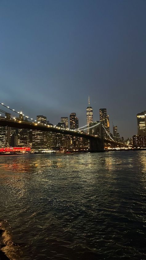 Brooklyn Bridge Wallpaper, New York Brooklyn Bridge, City View Night, Bridge Wallpaper, New York Brooklyn, Nyc Aesthetic, Night Scenery, New York Aesthetic, Nyc Life