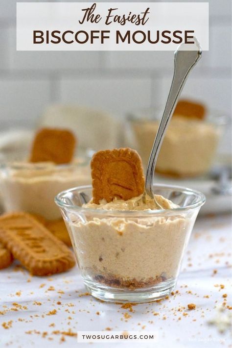 Desserts Using Heavy Cream, Biscoff Mousse, Cookie Mousse, Biscoff Cookie Recipe, Biscoff Recipes, Biscoff Cookie Butter, Cake Mug, Biscoff Cookies, Butter Cookies Recipe