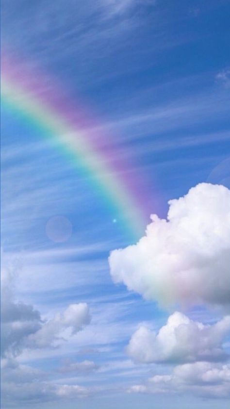 Wall Paper Iphone, Paper Iphone, A Rainbow, The Sky, Blue Sky, Dark Blue, Rainbow, Iphone, Wall