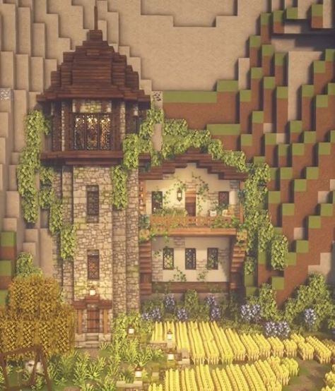 Villa Minecraft, Minecraft Starter House, Construction Minecraft, Case Minecraft, Houses Minecraft, House In Minecraft, Rumah Minecraft Sederhana, Starter House, Minecraft Mansion