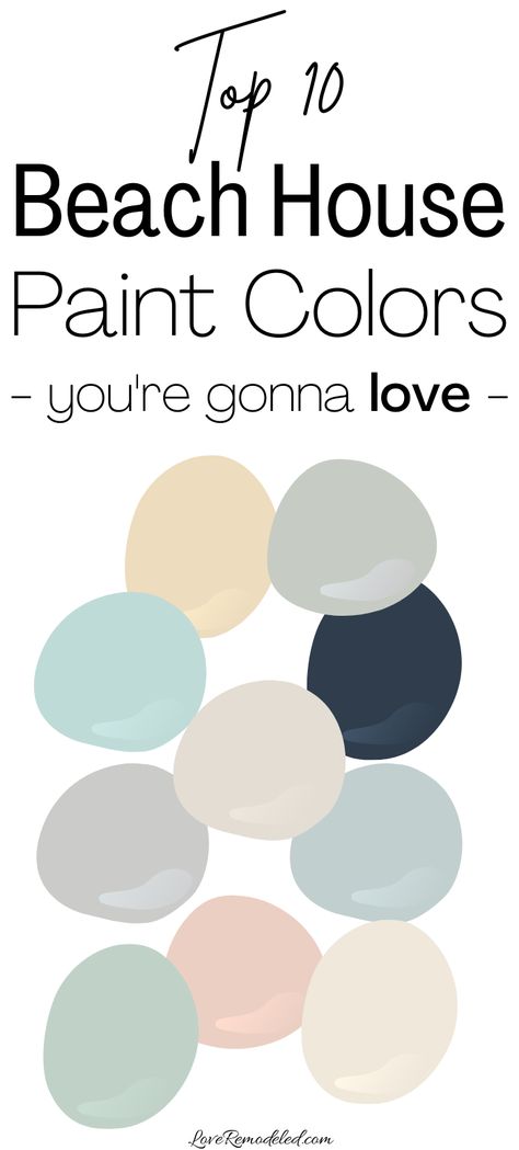 Beach House Paint Colors Beach Theme Paint Colors Living Room, Best Paint Colors For Beach House, Coastal Kitchen Ideas Color Pallets, East Coast Paint Colors, Gray Beach House Decor, Whole House Coastal Paint Scheme, Seaglass Color Bedroom, Coastal Decor Paint Colors, Best Beachy Paint Colors