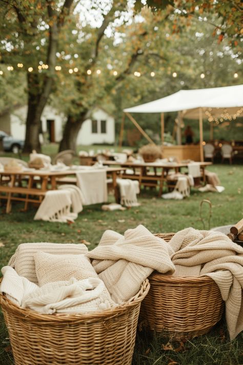 15 Budget-Friendly Backyard Wedding Ideas – Everyday Inspo Outdoor Dinner Party Wedding, Outdoor Wedding Furniture Ideas, Outdoor Wedding Theme Ideas, House Party Classy, Rustic Tent Wedding Decorations, Simple Wedding Decor Outdoor, Lowkey Backyard Wedding, Fall Backyard Wedding Ceremony, Relaxed Outdoor Wedding