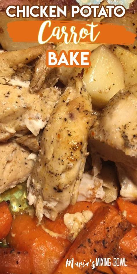 Chicken Potato Carrot, Oven Cooked Chicken Breast, Oven Chicken And Potatoes, Carrot Bake, Baked Boneless Skinless Chicken Breast, Chicken Carrots Recipe, Baked Chicken Tenderloins, Chicken Breast Casserole Recipes, Chicken Breast Oven