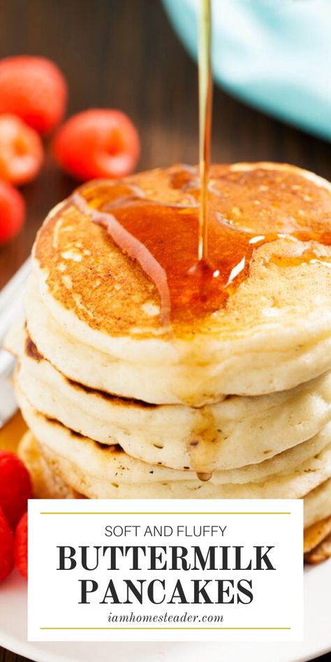 Best Buttermilk Pancakes, Fluffy Buttermilk Pancake Recipe, Homemade Buttermilk Pancakes, Fluffy Buttermilk Pancakes, Buttermilk Pancakes Fluffy, Best Pancake Recipe, Pancake Recipe Buttermilk, Buttermilk Recipes, Homemade Buttermilk