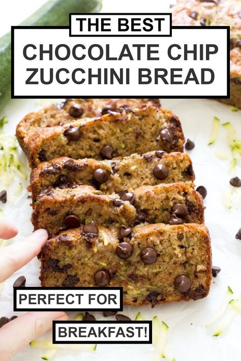 Use Up Zucchini, Paleo Zucchini Bread, Gluten Free Zucchini Bread, Easy Zucchini Bread, Chocolate Chip Zucchini Bread, Zucchini Bread Healthy, Chef Savvy, Healthy Gluten Free Breakfast, Zucchini Bread Recipe