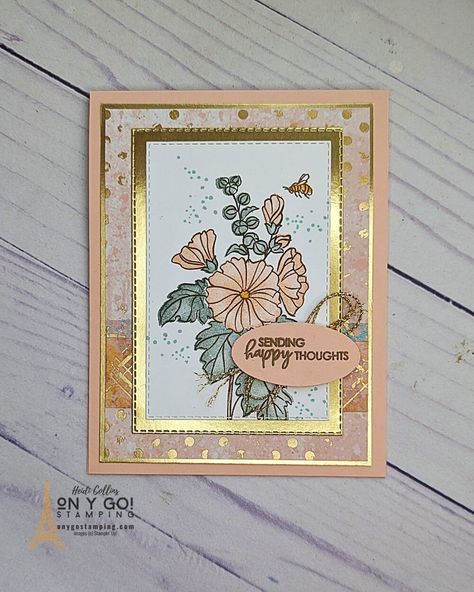 Handmade Cards with the Beautifully Happy Sale-A-Bration Stamp Set from Stampin' Up!® - ON Y GO! STAMPING Stampin Up Texture Chic Christmas Cards, Stampinup Cards Newest 2023, Stampin Up Beautifully Happy Cards, Beautifully Happy Stampin Up Cards, Stampin Up Beautifully Happy, Happiness Abounds, Card Dies, Simple Cards Handmade, Happy Cards