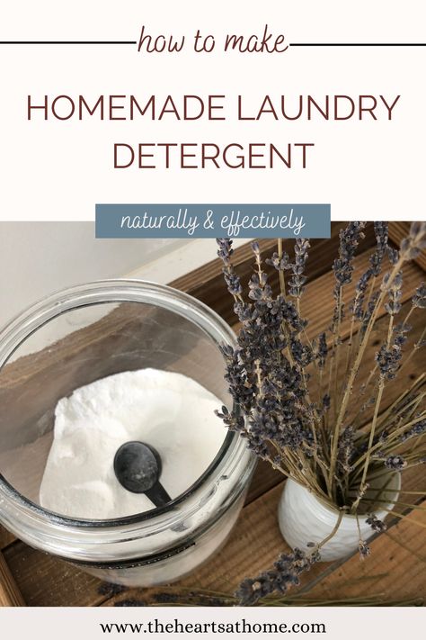 Learn how to make this simple, easy, and cost-effective homemade laundry detergent. This all natural DIY laundry soap will fight stains and leave clothes clean. Natural Laundry Detergent Recipe, Diy Laundry Detergent Powder, Natural Laundry Detergent Powder, Homemade Laundry Detergent Powder, Our Gabled Home, Powder Laundry Soap, Vintage Skills, Laundry Soap Recipe, Diy Detergent