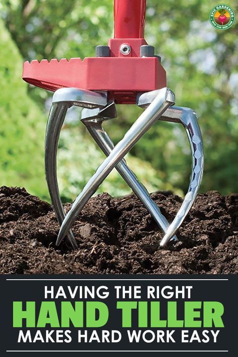 When you have to till, you need a quality tiller. Find out all you need to know to choose the right hand tiller with our complete buyer's guide! #tiller #tools #soil Hand Tiller, Agricultural Tools, Best Garden Tools, Landscaping Tools, Winter Gardening, Garden Rake, Backyard Vegetable Gardens, Farm Tools, Garden Tool Storage