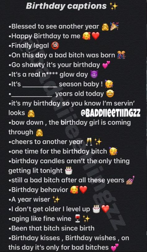 Baddie Captions For Instagram Birthday, Self Bday Captions, Baddie Birthday Captions For Yourself, May Birthday Captions, Instagram Captions For My Birthday, Baddie Birthday Quotes Instagram, Ig Captions For Birthday, Birthday Wishes Aesthetic Instagram, Bday Ig Captions