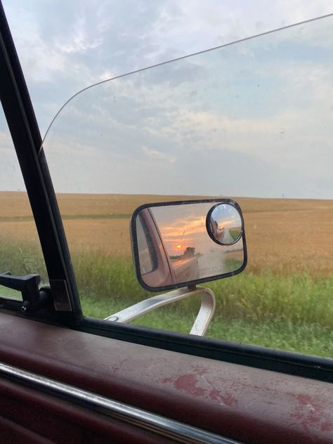 #truck #f150 #sunset #farm #country #driving #summer #aesthetic Country Aesthetic Truck, Country Drive Aesthetic, Semi Truck Driving Aesthetic, Rustic Country Aesthetic, Farm Pics Aesthetic, Country Morning Aesthetic, Farm Truck Aesthetic, Country Song Aesthetic, Old Pickup Truck Aesthetic