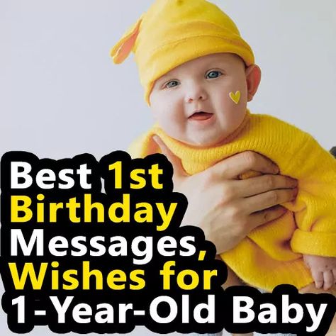 Best 1st Birthday Messages, Wishes & Captions for 1-Year-Old Baby Birthday Wishes For One Year Old, First Birthday Sayings, 1st Birthday Post Caption, 1 Year Birthday Wishes, Baby Birthday Caption, One Year Old Quotes, First Birthday Captions Instagram, 1st Birthday Captions Instagram, First Birthday Card Message