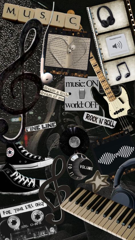 #musicshuffle Aesthetic Wallpaper For Music Lovers, Music Themed Wallpaper Iphone, Grunge Music Wallpaper, Guitar Wallpaper Aesthetic, Singer Wallpaper Aesthetic, Music Wallpaper Laptop, Music Phone Wallpaper, Music Wallpaper Iphone, Cool Wallpapers Music