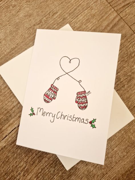 What To Draw Christmas, Cute Christmas Cards Diy Boyfriend, Aesthetic Homemade Christmas Cards, Secret Santa Card Ideas Diy, Cute Diy Christmas Cards For Friends, Boyfriend Christmas Card Diy, Handmade Christmas Card For Boyfriend, Diy Christmas Cards Boyfriend, Cute And Easy Christmas Cards