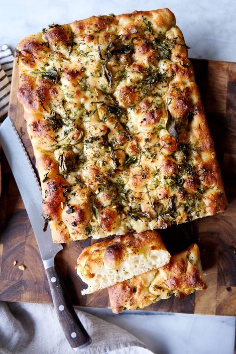 Overnight No Knead Focaccia - Taste of Artisan Best Foccacia Bread Recipes, No Knead Focaccia, Foccacia Recipe, Bread To Make, Foccacia Bread, Focaccia Bread Recipe, Recipe Notebook, Focaccia Recipe, Focaccia Bread