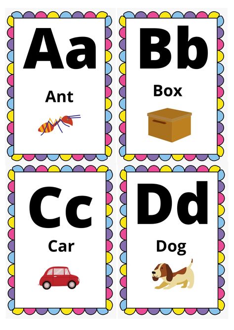 A-z Flashcards, Alphabets Printable, Abc Flashcards Printable, Body Parts For Kids, School Stickers Labels, Reading Kindergarten, Alphabet Flash Cards Printable, Alphabet Activities Kindergarten, Alphabet Flash Cards