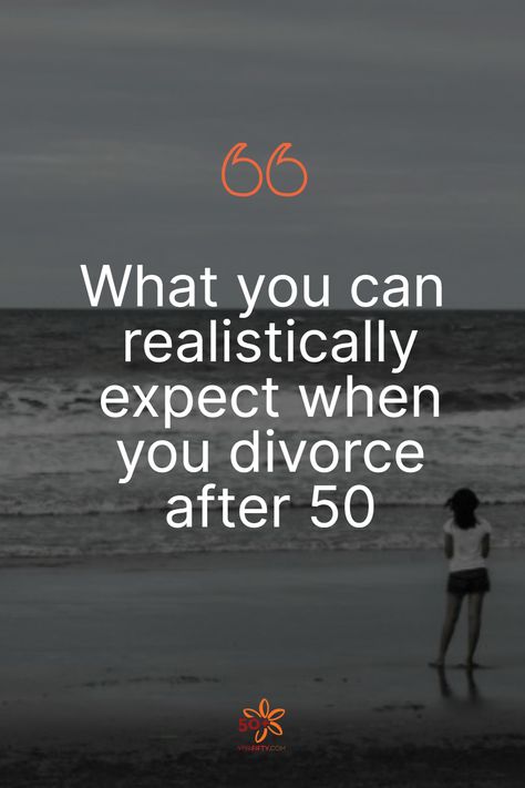 Divorce is never easy and it can seem much more daunting after a certain age.  Whether you are toying with the idea or are in the throes of a midlife split, here are a few facts about divorce after 50 that will help you survive your split. Vision Board After Divorce, Getting Through A Divorce, Finding Love After Divorce, Divorce After 25 Years Of Marriage, Divorce After 20 Years Marriage, Divorce Advice Woman Tips, Divorce Journal Prompts, Marriage Ending Quotes Divorce, Second Divorce