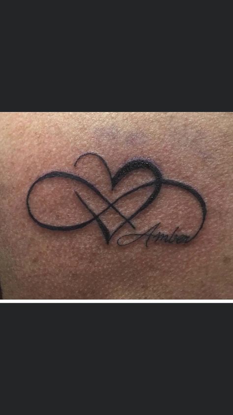 Infitiny Tattoo With Name, Infinity Tattoo With Initials, Bf Gf Tattoos, Soulmate Tattoos, Venice Tattoo, Infinity Heart Tattoo, Tattoo Initials, Invisible Tattoo, Wedding Ring Finger Tattoos