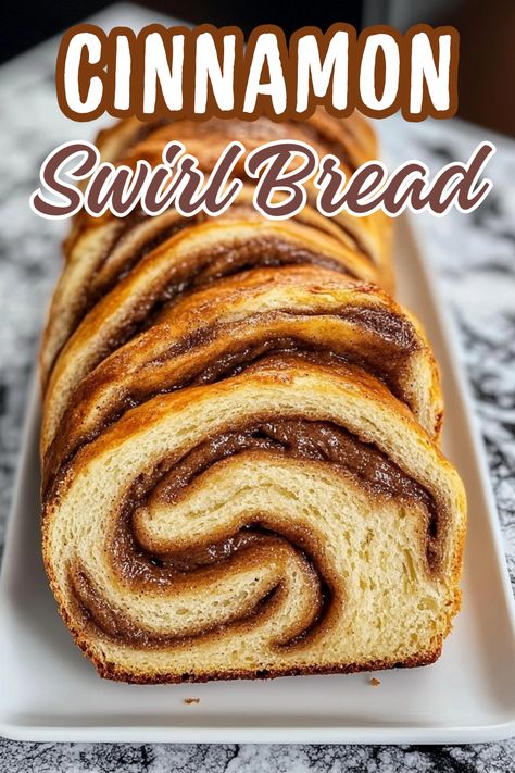 Cinnamon Swirl Bread Overnight Cinnamon Bread, Spiced Quick Bread, No Knead Cinnamon Swirl Bread, Kneaders Chunky Cinnamon Bread Recipe, Easy Cinnamon Swirl Bread, Bread Machine Ideas, Bread Recipes Sweet Desserts, Flavor Bread Recipes, Cinnamon Sugar Bread Recipe