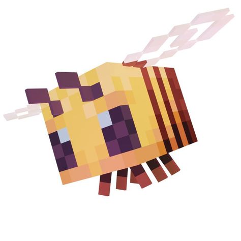 Bee Minecraft, Minecraft Png, Minecraft Bee, Minecraft Stickers, Bee Cartoon, Bee Icon, 8 Bit Art, Minecraft Drawings, Diy Minecraft