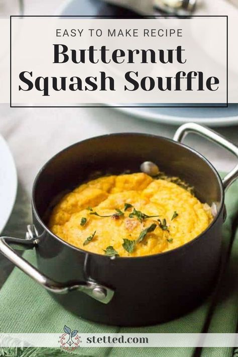 Whip up a cozy delight with this Butternut Squash Souffle recipe! Dive into a fluffy, flavorful souffle that perfectly blends the sweetness of butternut squash with hints of warm spices. Simple to prepare and utterly delicious! Whipped Squash Recipes, Whipped Butternut Squash, Butternut Squash Souffle Recipes, Squash Souffle Recipes, Butternut Squash Souffle, Squash Pudding, Squash Souffle, Savory Butternut Squash, Souffle Recipe