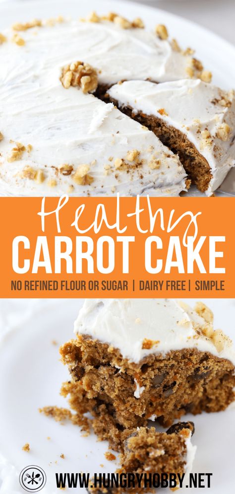 Carrot Cake Recipe Gluten Free, Healthy Carrot Cake Recipe, Carrot Cake Recipe Healthy, Gritty Texture, Sugar Free Carrot Cake, Paleo Carrot Cake, Healthy Carrot Cake, Gluten Free Carrot Cake, Easy Carrot Cake