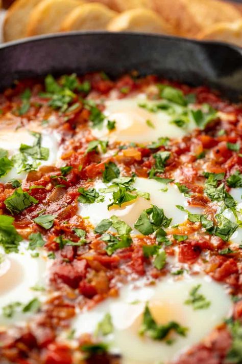 Middle Eastern Breakfast, Tomato Stew, Shakshuka Recipes, One Skillet Meals, Middle Eastern Dishes, Egg Dish, Breakfast Dishes, Egg Recipes, Brunch Recipes