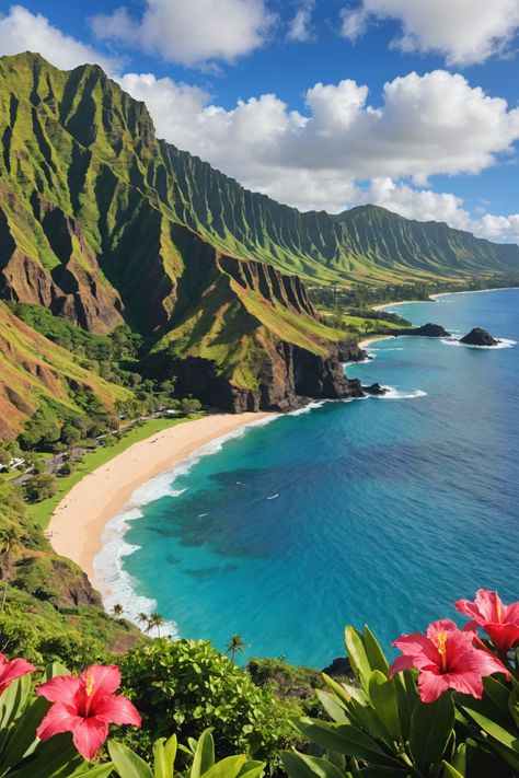 🌺 Ultimate Guide to Hawaii: Insider Tips for First-Time Visitors 🌴 Dream Trips Destinations, Breathtaking Places Nature, Hawaii Places To Visit, Honolulu Hawaii Aesthetic, Traveling Hawaii, Tropical Island Aesthetic, Hawaiian Nature, Hawaii Culture, Hawaiian Aesthetic