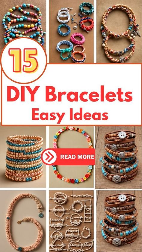 Discover how to make stunning DIY beaded bracelets in just a few simple steps! Perfect for beginners, these quick and easy bracelet tutorials will have you crafting gorgeous accessories in no time. Follow our step-by-step guide and unleash your creativity today! Hippie Bracelets Diy, Beaded Accessories Diy, Diy Bracelets Easy Step By Step Simple, Easy Diy Jewelry To Sell, How To Make Seed Bead Bracelets, Easy Homemade Bracelets, Clay Beads Tutorial, How To Make Beaded Bracelets, Handmade Bracelets Ideas